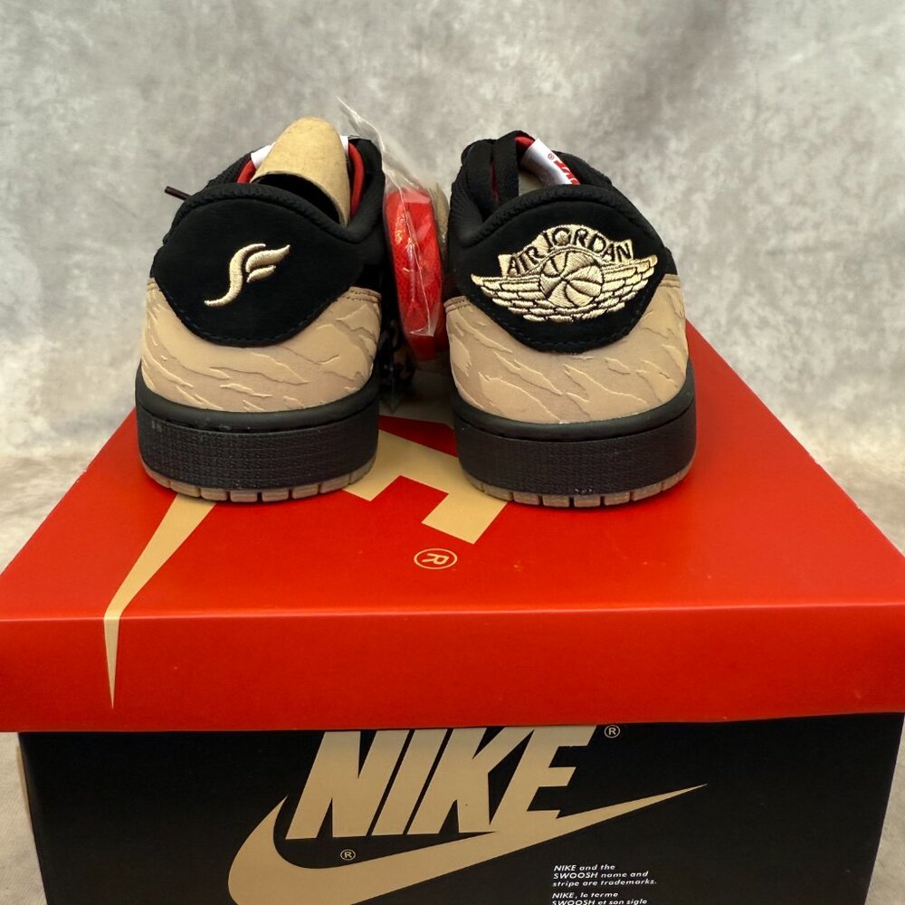 Air Jordan 1 Retro Low OG SP – Black / Sport Red / Desert (Men’s Size 9) - Picture 3 of 5
